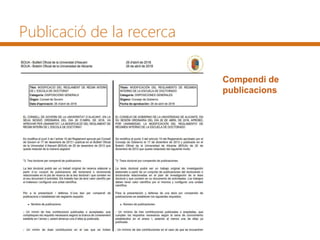 Publicació de la recerca
Compendi de
publicacions
 