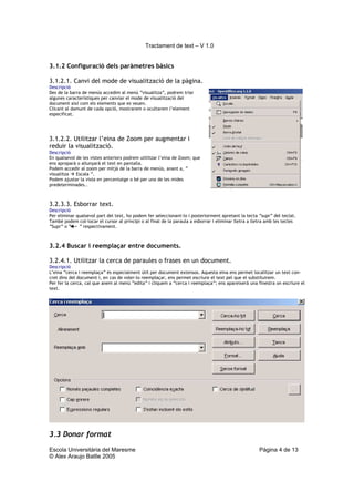 Curs Ofimàtica 2004-2005. Bloc OOText
