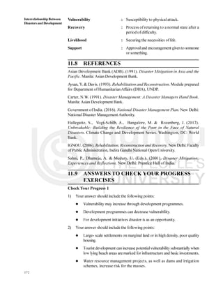Block 3 Interrelationship Between Disaster And Development Pdf