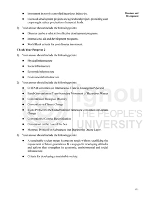 Block 3 Interrelationship Between Disaster And Development Pdf