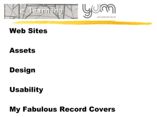 Web Sites   Assets Design Usability My Fabulous Record Covers Dreamweaver Demonstration 