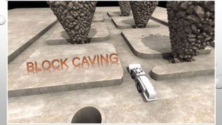 Block caving exposicion | PPTX