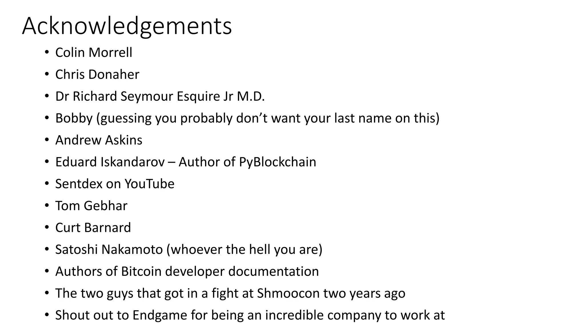 Flaying the Blockchain Ledger for Fun, Profit, and Hip Hop | PPTX