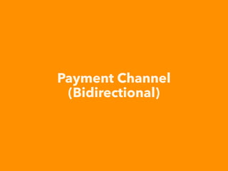 Payment Channel 
(Bidirectional)
 