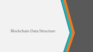 Blockchain Data Structure
 