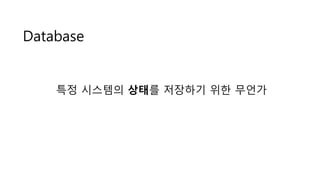 Database
?? ???? ??? ???? ?? ???
 