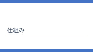 仕組み
 