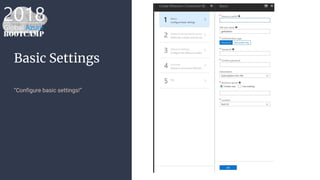 Basic Settings
“Configure basic settings!”
 