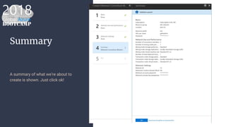 Summary
A summary of what we’re about to
create is shown. Just click ok!
 