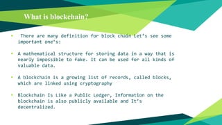 Blockchain | PPTX