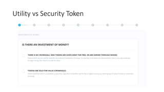 Utility vs Security Token
 