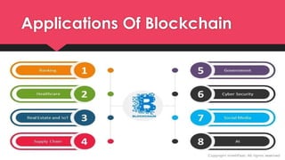 Applications Of Blockchain
 