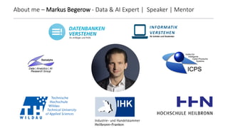 About me – Markus Begerow - Data & AI Expert | Speaker | Mentor
Ein Bild, das Person, drinnen, Wand, darstellend enthält.
Automatisch generierte Beschreibung
 