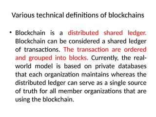 Blockchain and cryptography Lecture Notes | PPTX