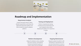 Blockchain-Based Platform for Secure Research Validation and Authorship ...