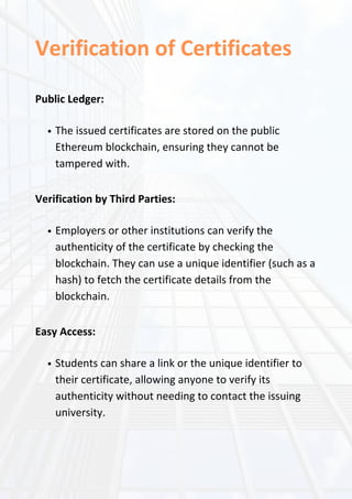 Blockchain Based Verifiable Certificates pdf Blockchain Based Verifiable Certificates pdf