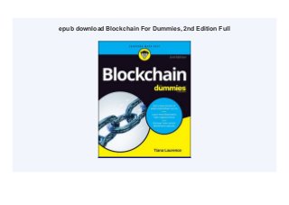 epub download Blockchain For Dummies, 2nd Edition Full
 