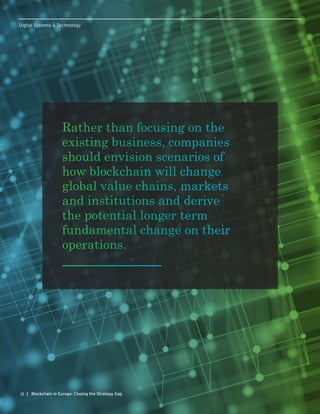 Blockchain in Europe: Closing the Strategy Gap | PDF