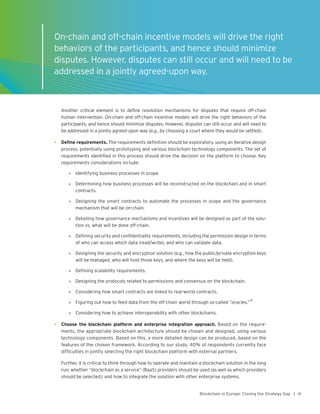 Blockchain in Europe: Closing the Strategy Gap | PDF