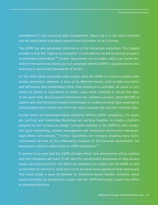Blockchain in Europe: Closing the Strategy Gap | PDF