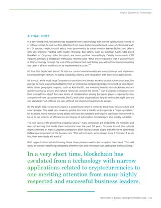 Blockchain in Europe: Closing the Strategy Gap | PDF