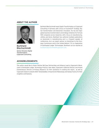Blockchain in Europe: Closing the Strategy Gap | PDF