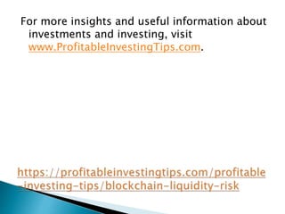 For more insights and useful information about
investments and investing, visit
www.ProfitableInvestingTips.com.
 