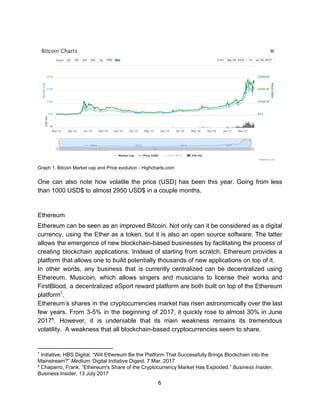 Graph​ ​1.​ ​Bitcoin​ ​Market​ ​cap​ ​and​ ​Price​ ​evolution​ ​-​ ​Highcharts.com
One can also note how volatile the pric...