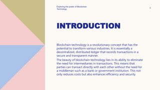 Blockchain Technology | PPTX