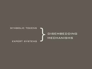 symbolic tokens
expert systems
disembedding
mechanisms}
 