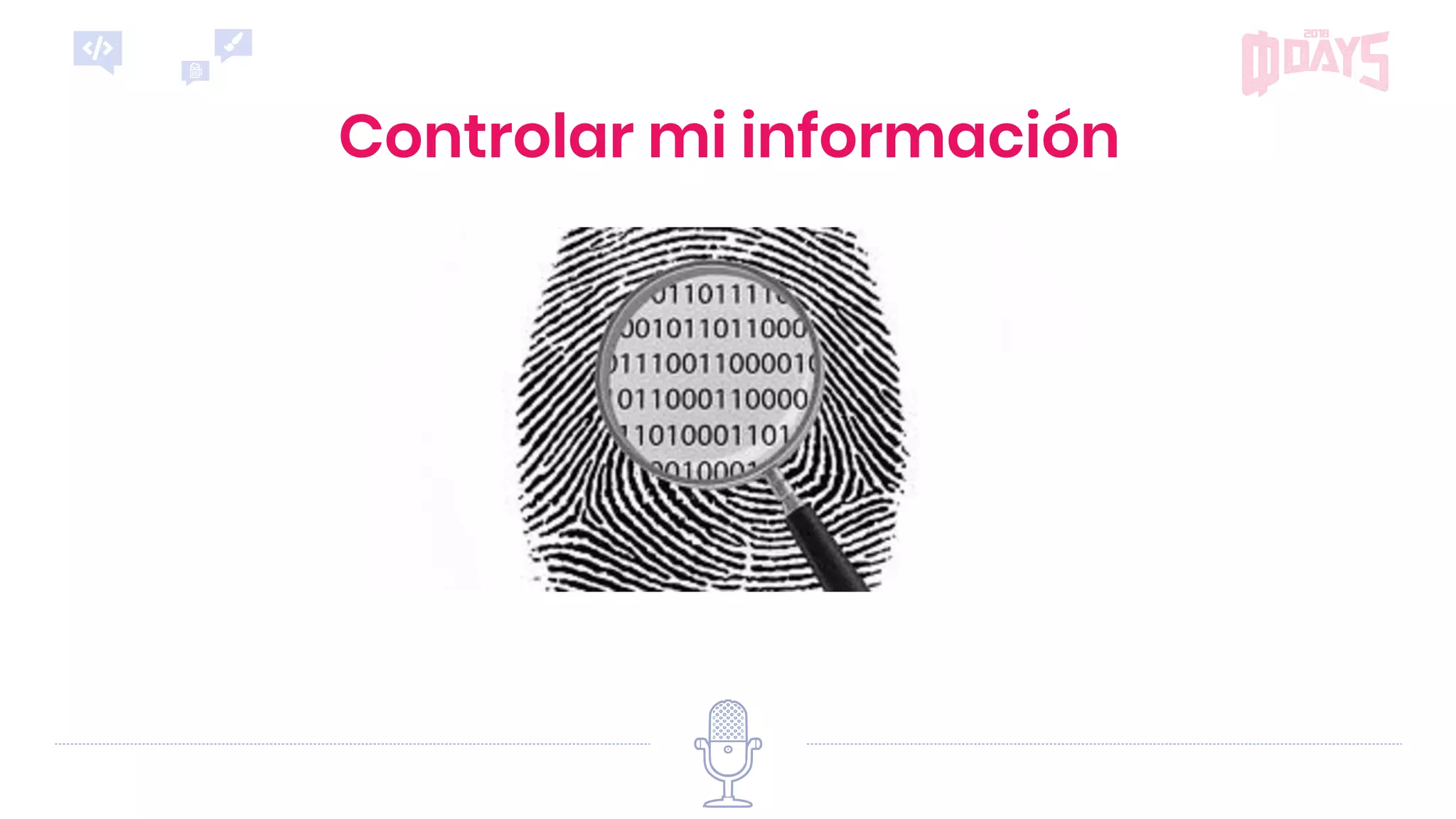 Controlar mi información
 