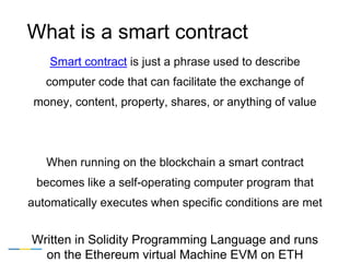 How Smart Contracts Work
 