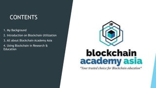 Blockchain & Education Ecosystem | PDF