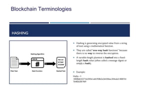 Blockchain Terminologies
 