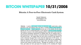 BITCOIN WHITEPAPER 10/31/2008
 