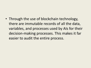 Blockchain and AI | PPTX