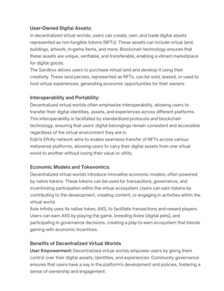 BLOCKCHAIN AND THE METAVERSE: INTERSECTION OF REVOLUTIONARY ...