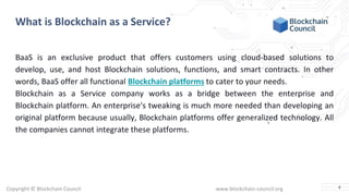 Blockchain as a service and its demand
