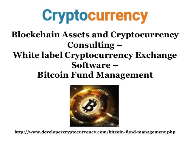 Blockchain Assets And Cryptocurrency Consulting White Label Cryptocu