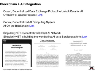 ©2018 Xanadu Big Data, LLC All Rights Reserved
Ocean, Decentralized Data Exchange Protocol to Unlock Data for AI
Overview ...