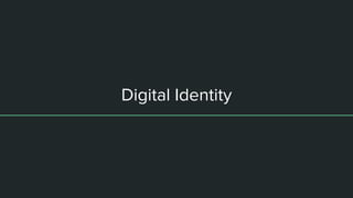 Digital Identity
 