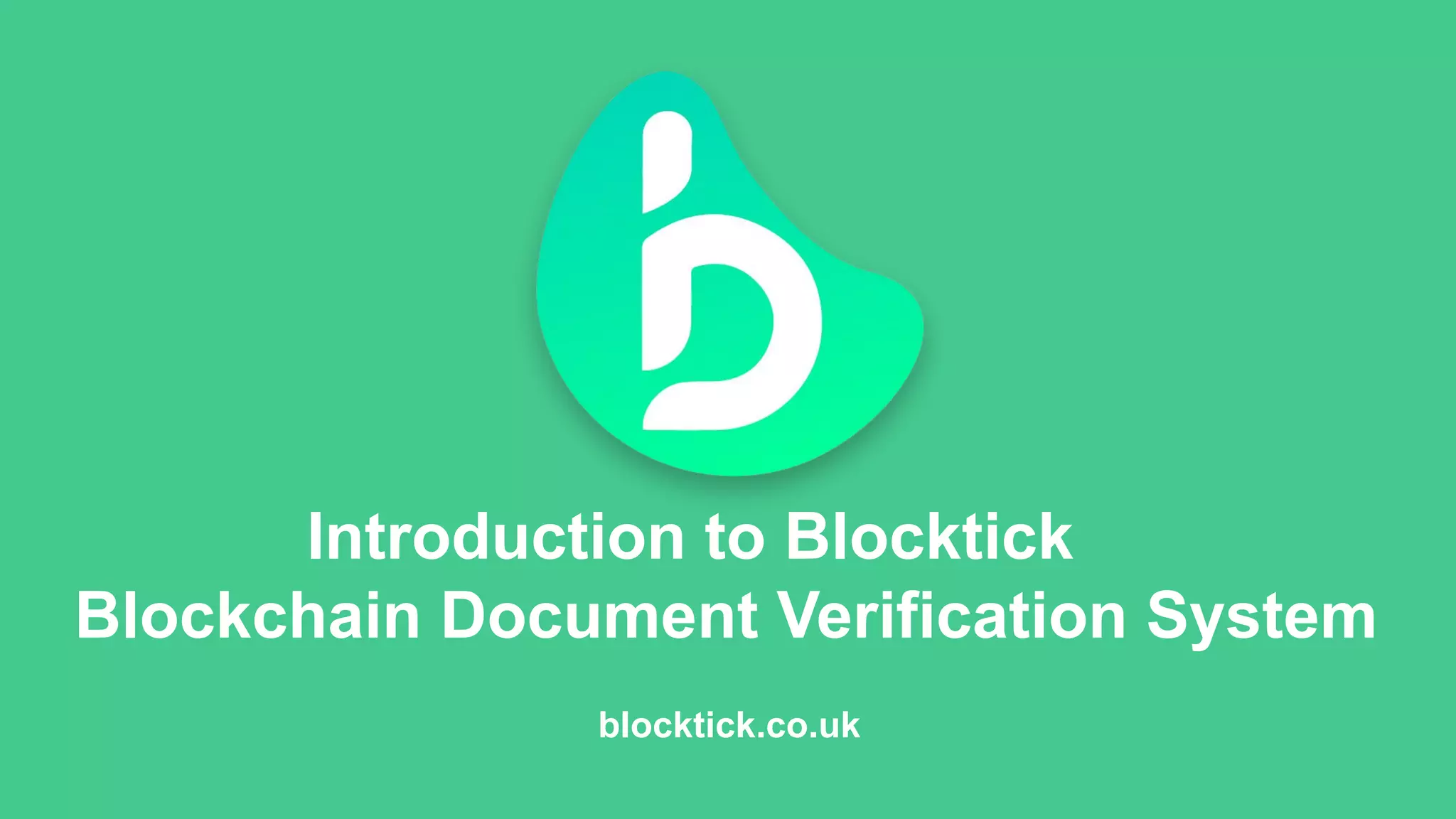 Blocktick - Blockchain Based Document Verification System | PDF