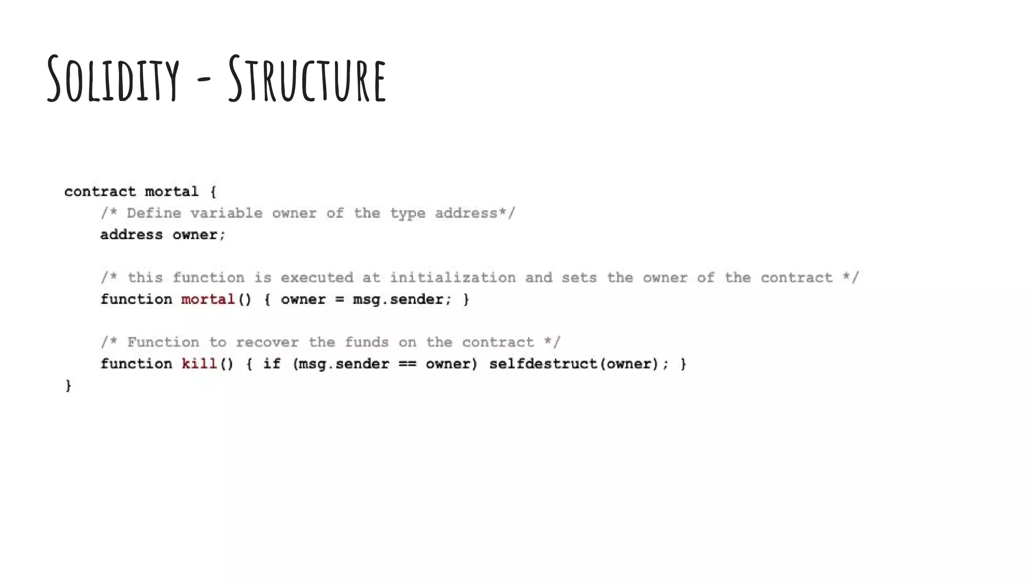Solidity - Structure 