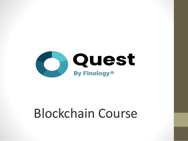 Blockchain Course
 