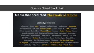 Open vs Closed Blockchain
 