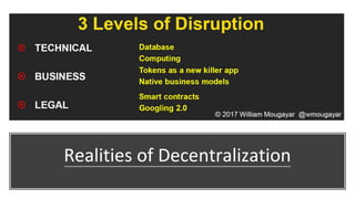 Realities of Decentralization
 