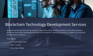 Ultimate Guide to Blockchain Development Services | PDF