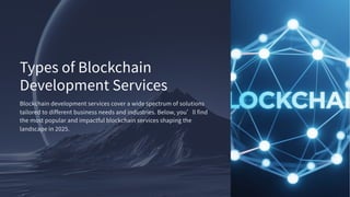 Ultimate Guide to Blockchain Development Services | PDF