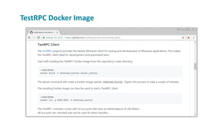 TestRPC Docker Image
 