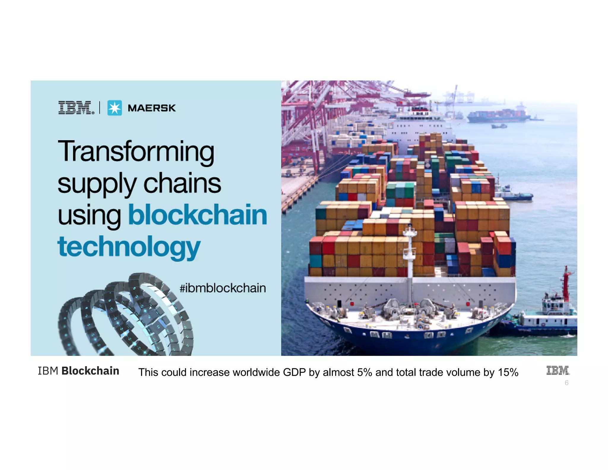 6
This could increase worldwide GDP by almost 5% and total trade volume by 15%
 